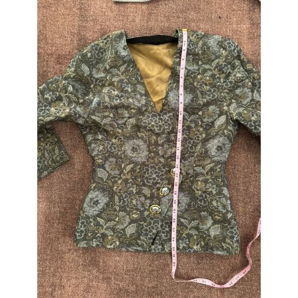Vintage floral tapestry Blazer Jacket - S/M - Picture 5 of 7